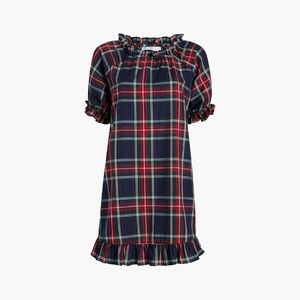 Hill House Katherine Nap Dress in Navy Plaid NWOT